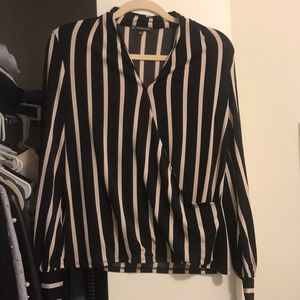 Adrianna Powell black blouse